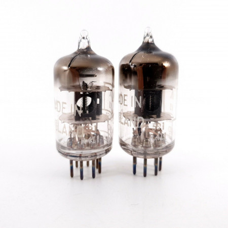 2 X CV850 MULLARD TUBE. BLACK PLATES. 1960s AMRY PROD. MATCHED PAIR AH  ENA