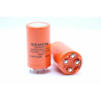 ELECTROLYTIC CAPACITOR SIEMENS 220uF 385V NOS 1PC CA32y32BU100+56F100915
