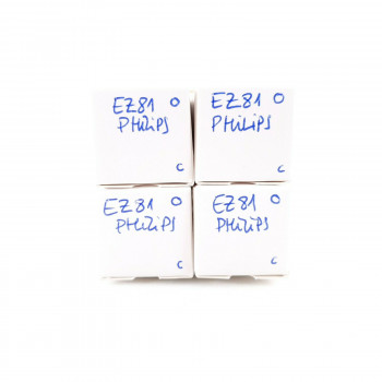 4 X EZ81 TUBE. PHILIPS BRAND. MADE IN AUSTRALIA. CB  ENA