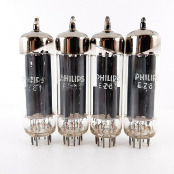 4 X EZ81 TUBE. PHILIPS BRAND. MADE IN AUSTRALIA. CB  ENA 2