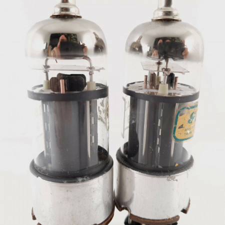 2 X A2426 GEC TUBE. 3 MICAS. METAL BASE. NOS / NIB. CX  ENA