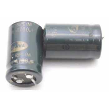 ELECTROLYTIC CAPACITOR SAMWHA 4700uF 63V NOS (NEW OLD STOCK) 1PC. CA307U1F300617