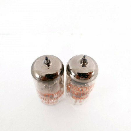 2 X E88CC TUBE. TUNGSRAM BRAND. RED LOGO. MATCHED PAIR. CF  ENA