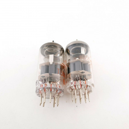 2 X E88CC TUBE. TUNGSRAM BRAND. RED LOGO. MATCHED PAIR. CF  ENA