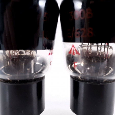 2 X CV834 / 5B/300B STC TUBE. BLACK PLATES. 1940s PRODUCTION. NOS/NIB. AD  ENA