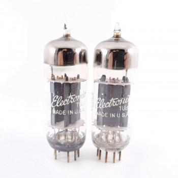 2 X 6463 GE TUBE. 1960s PRODUCTION. COPPER RODS. AD  ENA 2