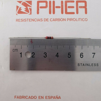 3 X 1/4W 10R 2% 1970s VINTAGE PIHER RESISTOR NOS RESISTOR. C1792U300F140121