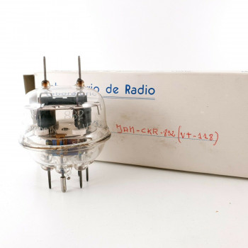 1 X VT-118 / 832 TUBE. MIXED BRANDS. BLACK PLATES. M57.E111 - RCB160  ES