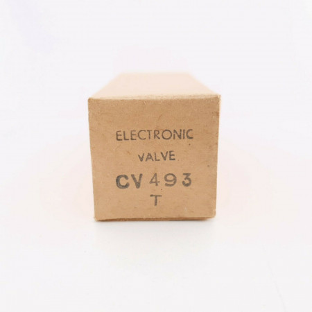 1 X CV493 / 6X4 / EZ90 TUBE. 1950s TUNGSRAM PROD. KB/T. ?BRITISH ARMY. CF  ENA