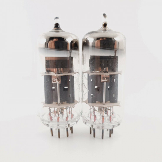 2 X ECC40 TUNGSRAM TUBE. HALTRON BRANDED. COPPER RODS. NOS. CX  ENA