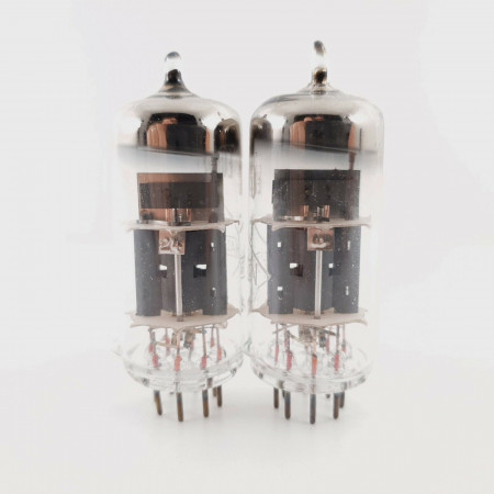 2 X ECC40 TUNGSRAM TUBE. HALTRON BRANDED. COPPER RODS. NOS. CX  ENA