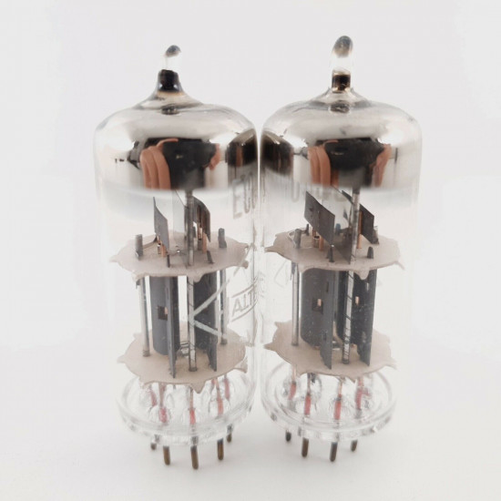 2 X ECC40 TUNGSRAM TUBE. HALTRON BRANDED. COPPER RODS. NOS. CX  ENA