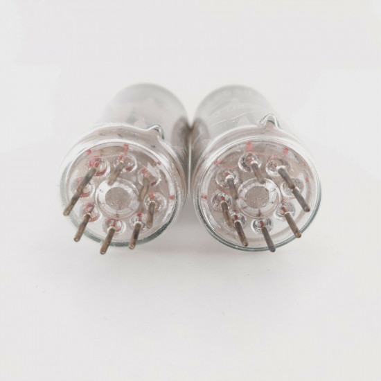 2 X ECC40 TUNGSRAM TUBE. HALTRON BRANDED. COPPER RODS. NOS. CX  ENA