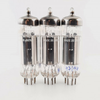 3 X 6X4 / EZ90 MATSUSHITA TUBE. JAPANESE PROD. NOS/NIB. MATCHED TRIO. CX  ENA 2
