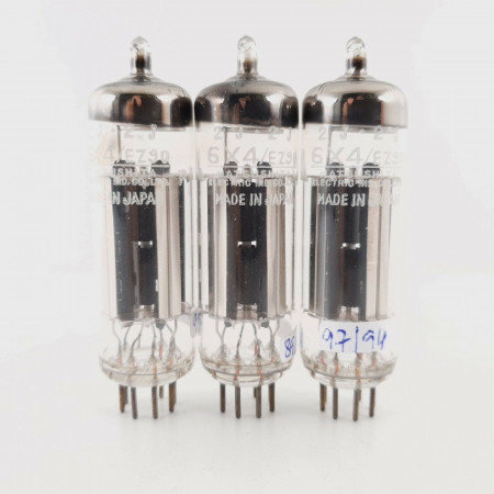 3 X 6X4 / EZ90 MATSUSHITA TUBE. JAPANESE PROD. NOS/NIB. MATCHED TRIO. CX  ENA