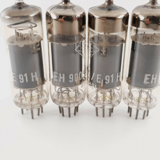 4 X EH900S / E91H PHILIPS TUBE. UFOIL GETTER TFK BRANDED. CX  ENA