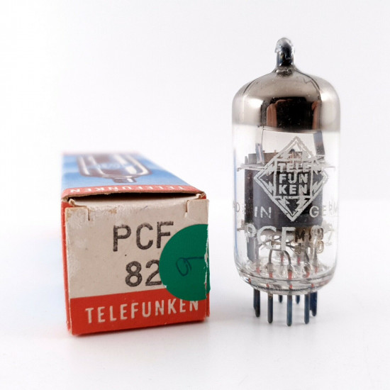 1 X PCF82 TELEFUNKEN TUBE. 1950s SIEMENS UND HALSKE PROD. CK  ENA