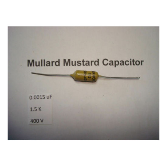 MULLARD MUSTARD CAPACITOR. 0.0015uF 1.5K 1K5 400V 20% *1PC* HIFI. RC1