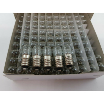 5 X BOMBILLAS DIAL RADIO BOMBILLITAS BULB 7V 0,3A E10 T10 X 28mm. 5 PCS. RC30/4+