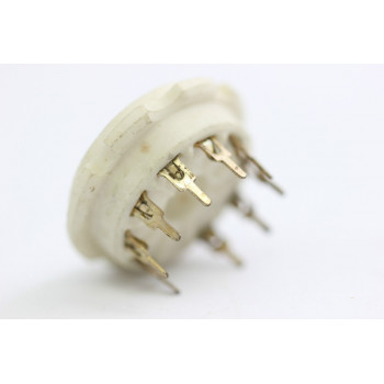 9 PINS MAGNOVAL CERAMIC SOCKET. PCB.  ZOCALO 9 PINS MAGNOVAL CERAMICO.  RZOC14 2