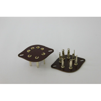 7 PINS EUROPEO. EUROPEAN 7 PINS C7A SOCKET. FOR ACH1, AK1, E444, E448 TUBES. 1PC