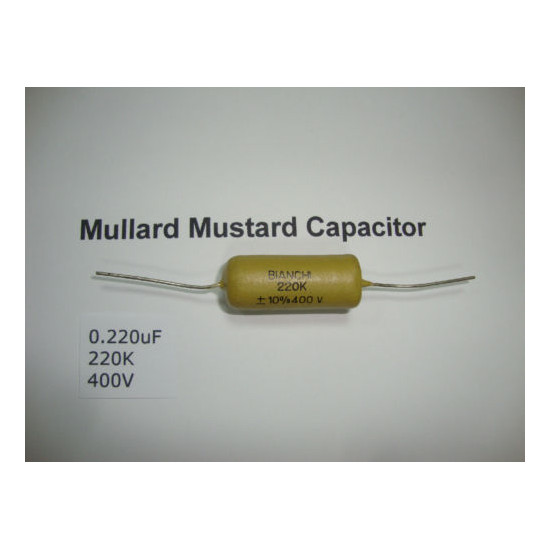 MULLARD MUSTARD CAPACITOR. 0.220uF 220K 400V 10% *1PC* HIFI. + RC1