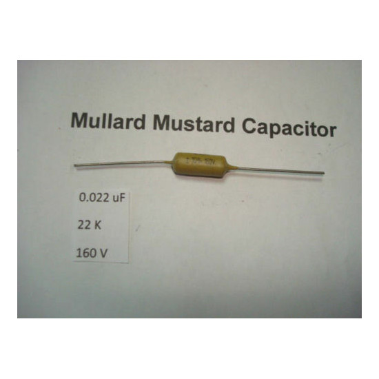 MULLARD MUSTARD CAPACITOR. 0.022uF 22K 160V 10% *1PC* HIFI. + RC1