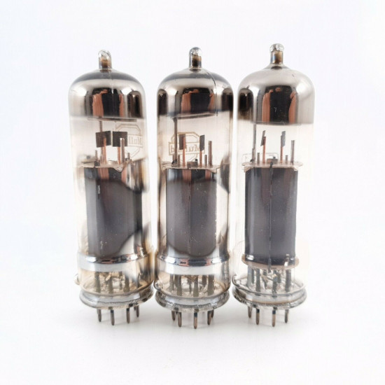 3 X EL41 LA RADIOTECHNIQUE TUBE. MULLARD BRANDED. COPPER RODS. CU  ENA
