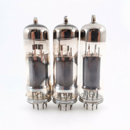 3 X EL41 LA RADIOTECHNIQUE TUBE. MULLARD BRANDED. COPPER RODS. CU  ENA