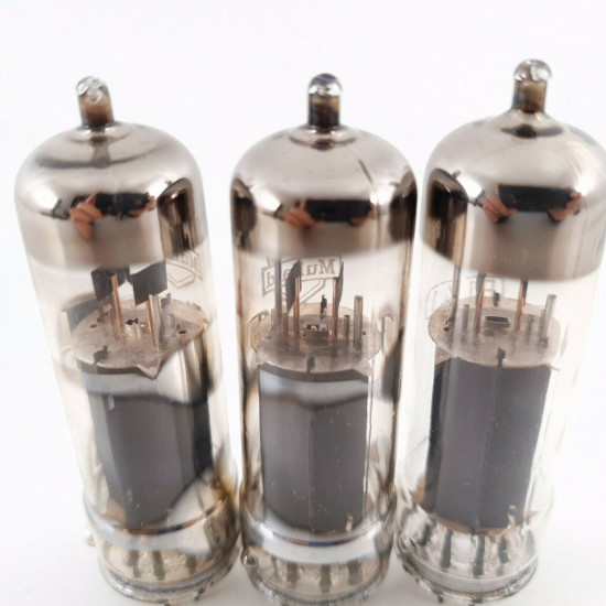 3 X EL41 LA RADIOTECHNIQUE TUBE. MULLARD BRANDED. COPPER RODS. CU  ENA