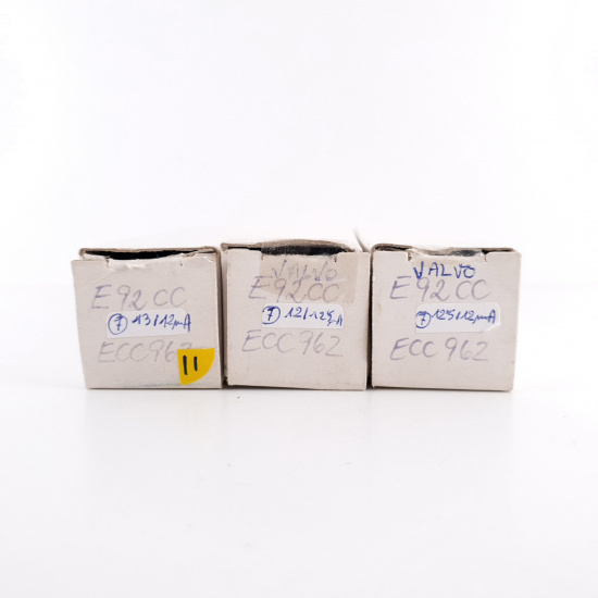 3 X E92CC VALVO TUBE. NOS MATCHED...