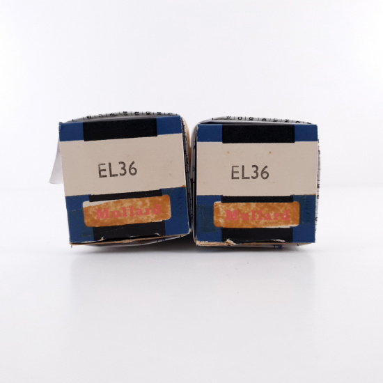 2 X EL36 MULLARD TUBE. NOS MATCHED...
