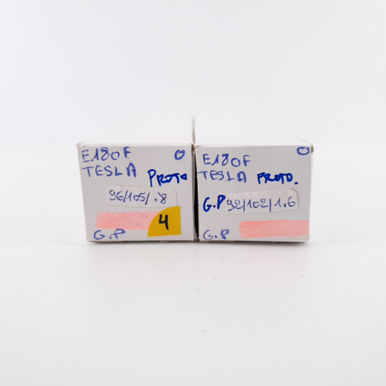 2 X E180F TESLA PROTOTYPE TUBE. NOS...