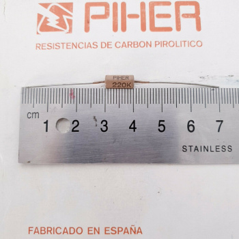 1 X 1/2W 220K 10% 1960s...