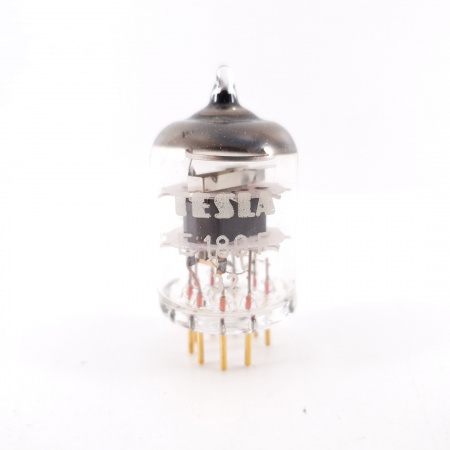 1 X E180F TESLA TUBE. NOS. GOLD PIN. 8. CH55