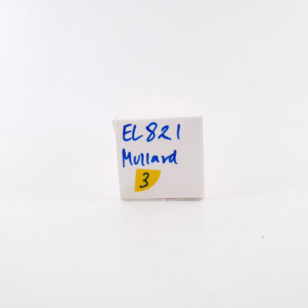 1 X EL821 MULLARD TUBE. NOS. BLACK PLATES. 3. CH57