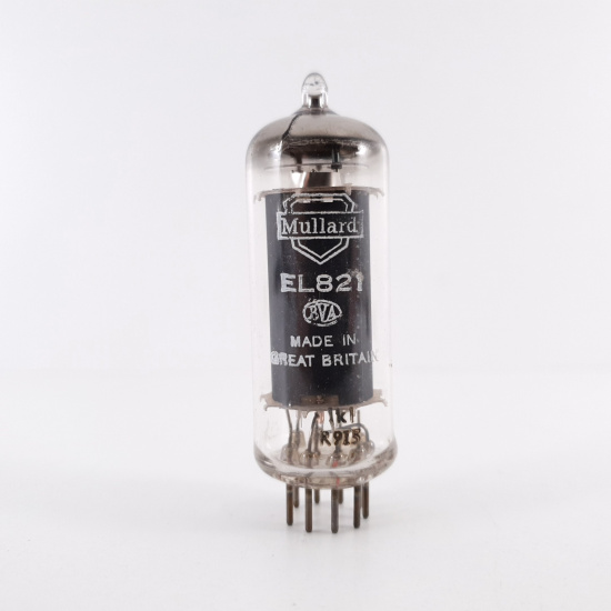 1 X EL821 MULLARD TUBE. NOS. BLACK PLATES. 3. CH57