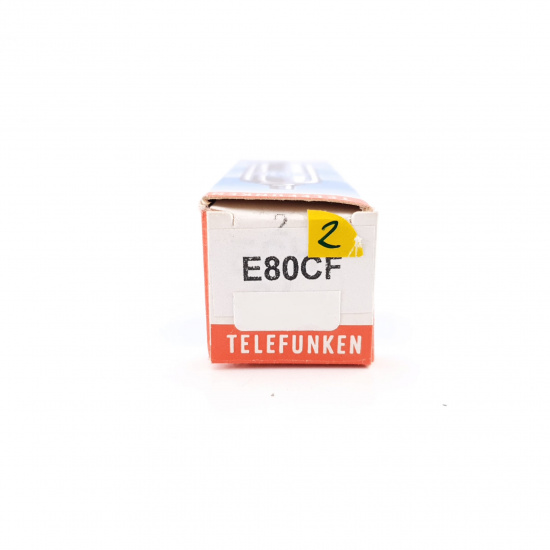 1 X E80CF TELEFUNKEN TUBE. NOS. BLACK  PLATES. GOLD PIN. 2. CH59