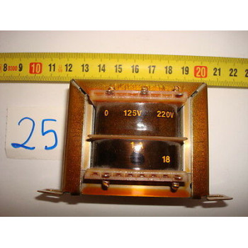 TRANSFORMER 125V 220V / 1A 18V. R25-A35.