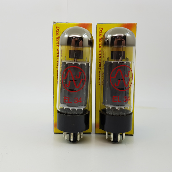 2 X EL34 JJ ELECTRONIC. MATCHED PAIR. CRYOGENIC PROCESS. 2012´s RCH126