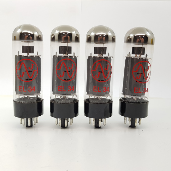 4 X EL34 JJ ELECTRONIC TUBE. MATCHED...