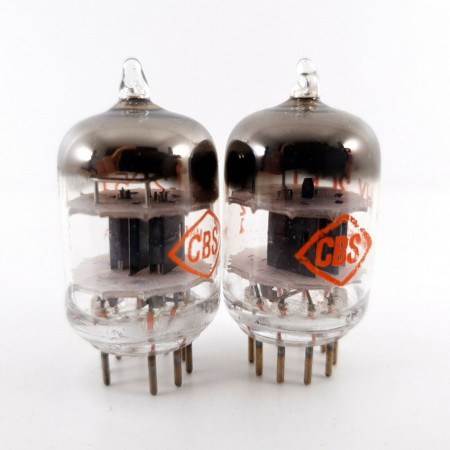 2 X JHY 2C51 CBS - HYTRON. BLACK PLATES. 1958 PRODUCTION. CB  ENA