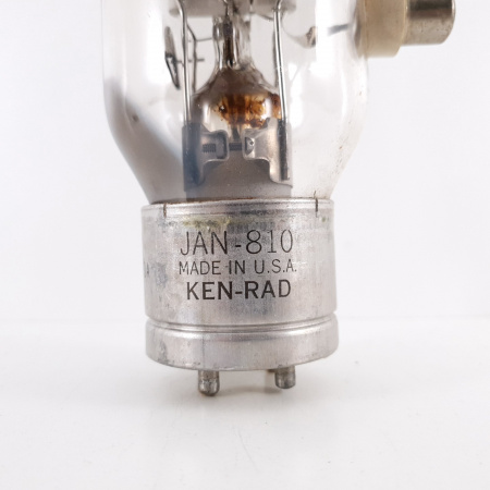 1 X JAN 810 KEN-RAD TUBE. BLACK PLATES. D-GETTER. 4. CH60