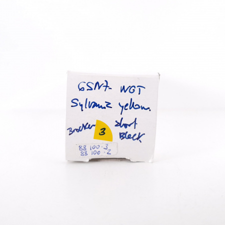 1 X 6SN7WGT SYLVANIA TUBE. BLACK PLATES. 3. CH66