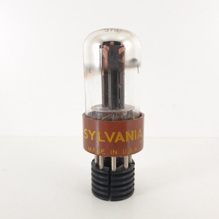 1 X 6SN7WGT SYLVANIA TUBE. BLACK PLATES. BROKEN CENTRAL PIN. 3. CH66