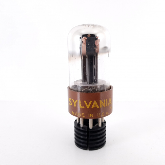 1 X 6SN7WGT SYLVANIA TUBE. BLACK PLATES. 3. CH66