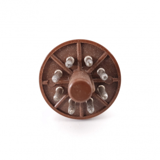 1 X 6SL7WGT SYLVANIA TUBE. BLACK...