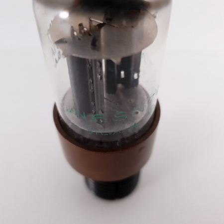 1 X JAN 6SN7WGTA SYLVANIA TUBE. NOS. BLACK PLATES. 9. CH66