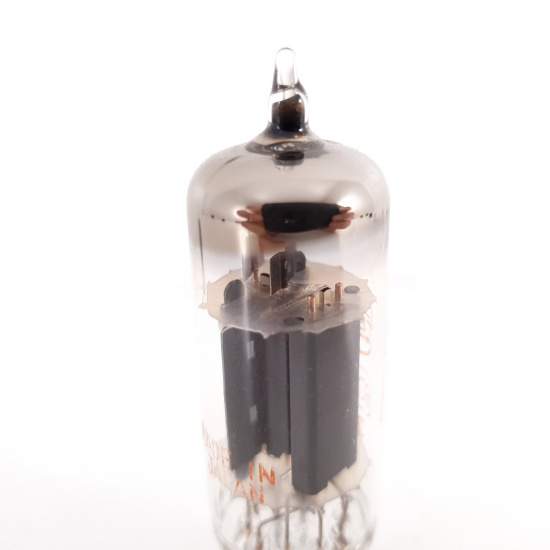 1 X 6CS7 TEN TUBE. NOS. BLACK PLATES....