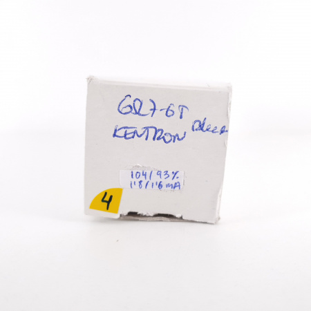 1 X 6SL7GT KENTRON TUBE. NOS. BLACK PLATES. 4. CH70